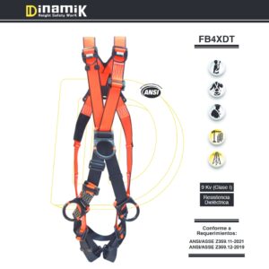Cuatro Puntos De Anclaje, Herraje Dieléctrico, Construcción En X - FB4XDT